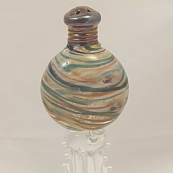 Gazelle Vintage 1996 Signed Hand Blown Venetian Glass Salt Shaker c 5.5" - Picture 5 of 10